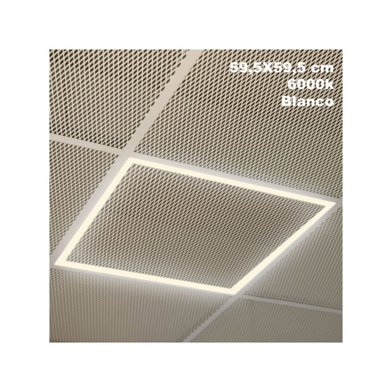 FABRILAMP Frame Panel Led 48w 6000k Lorenzo 1,5x59,5x59,5 Cm Aluminium 4400lm Cut 57,5x57,5 Cm