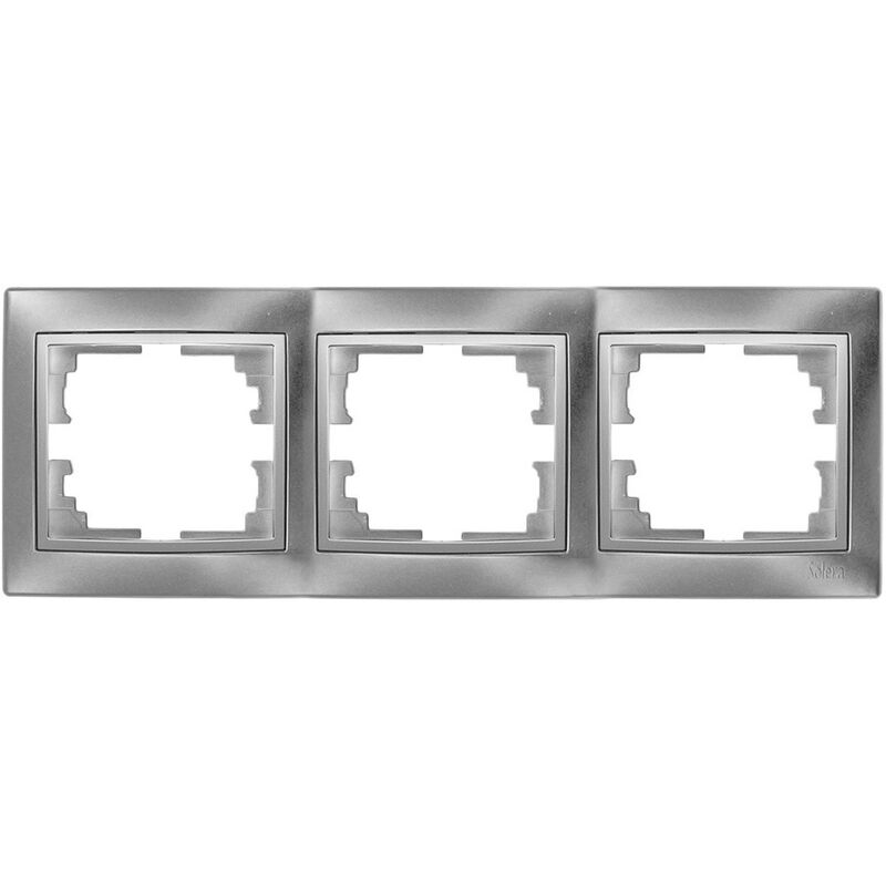 

Marco para 3 elementos horizontal plata 225x81x10mm s.europa - Solera