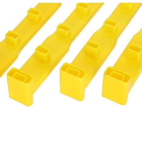 [Marco para celdas reales] Poste de soporte para cría de reinas, 4 piezas, accesorio de apicultura de plástico resistente, sistema de reproducción