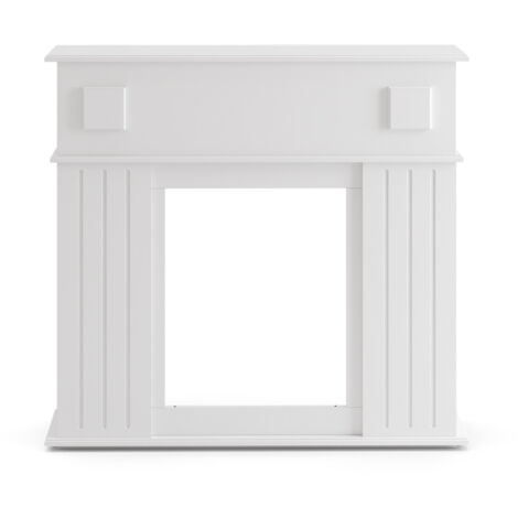 Marco para chimenea , Blanco, 109 x 100 cm, Vicco