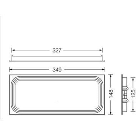 Marco para empotrar luces de emergencia DUNNA Led de Normalux