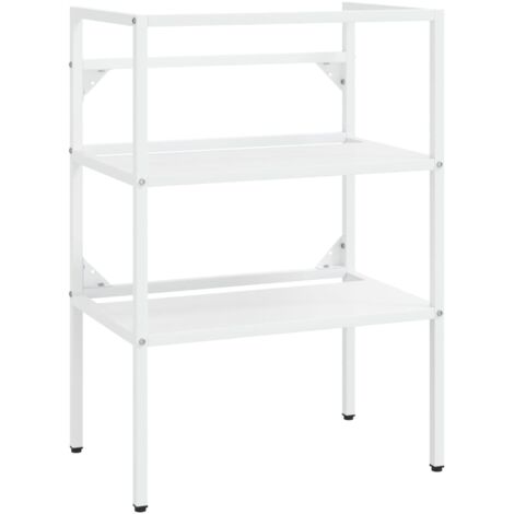 Marco para lavabo de baño 59 x 38 x 83 cm hojalata 020006752