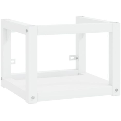 Marco para lavabo de baño de pared 40x38x31 cm hierro blanco 020006756