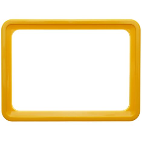 Marco para letreros y carteles A4 306x215mm amarillo para rotulación