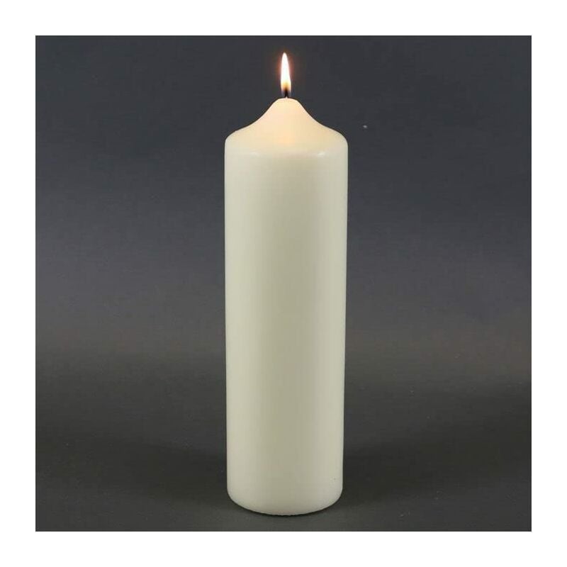 Pillar Candles Long Burn Time Ivory Tall Church Candle Christmas Decor Lighting Candle Light Long Lasting Festive Decor Wedding Event Dining Party