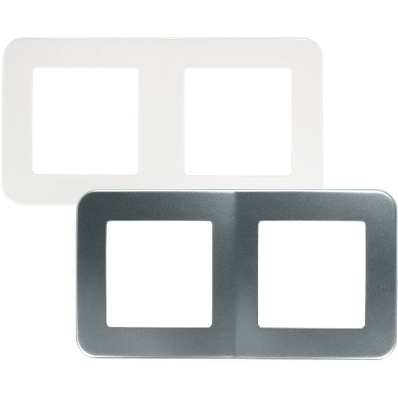 

Marco PC 2 Módulos para Mecanismos Classic Blanco. - Blanco