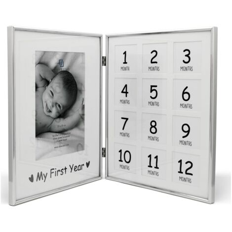 Marco plateado de un año, regalo para niño, 13x18, 12x 5x5 cm Tamaño: 25x207x260 mm SKU: ZV7614231