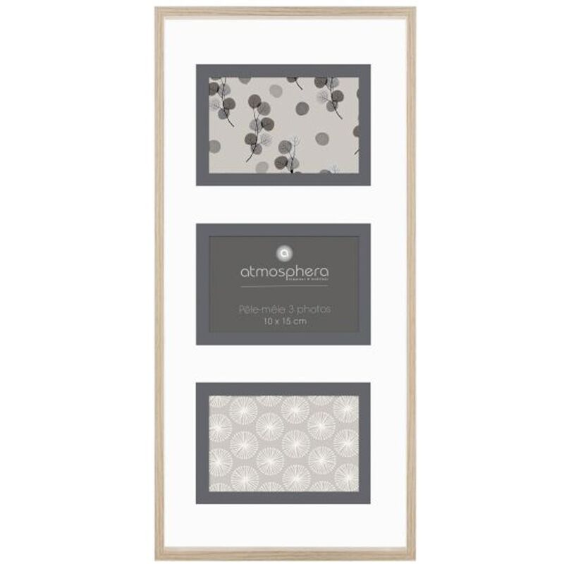 

Atmosphera - Marco decorativo de pared para 3 fotos