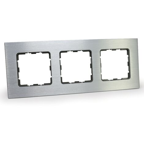 Marco protector triple de aluminio brushed para pared serie Atmoss Dynamic S30