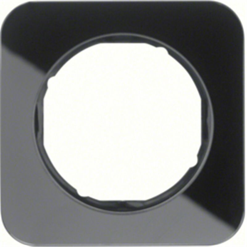 

Marco 1 elemento Berker By 10112116 serie R1 Cristal Negro - Hager