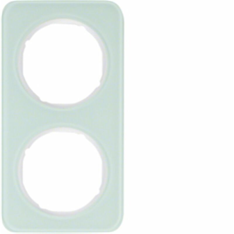 

Marco 2 elementos Berker By 10122109 serie R1 Cristal Blanco - Hager