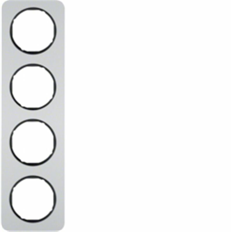 

Marco 4 elementos Berker By 10142184 serie R1 Aluminio Negro - Hager