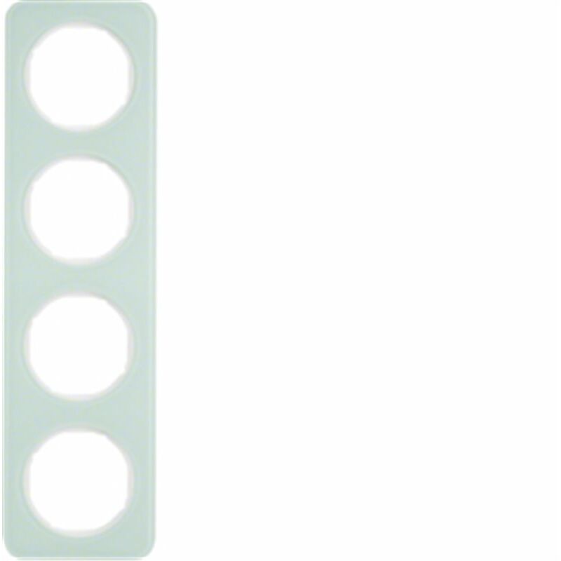 

Marco 4 elementos Berker By 10142109 serie R1 Cristal Blanco - Hager
