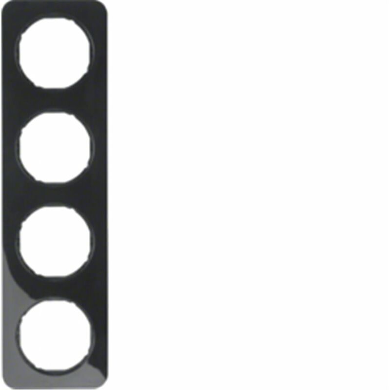 

Marco 4 elementos Berker By 10142145 serie R1 Negro Brillo - Hager