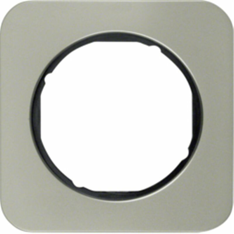 

Marco 1 elemento Berker By 10112104 serie R1 Acero Negro - Hager