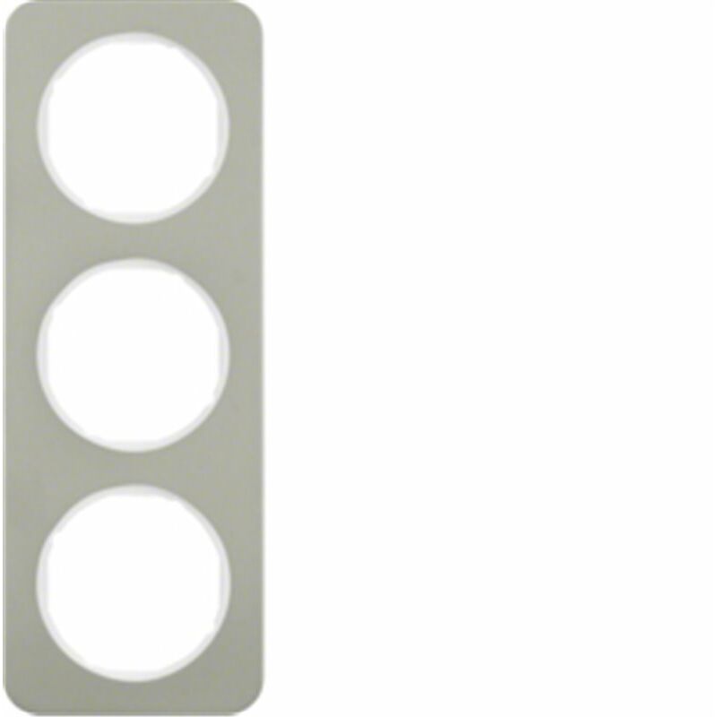 

Marco 3 elementos Berker By 10132114 serie R1 Acero Blanco - Hager