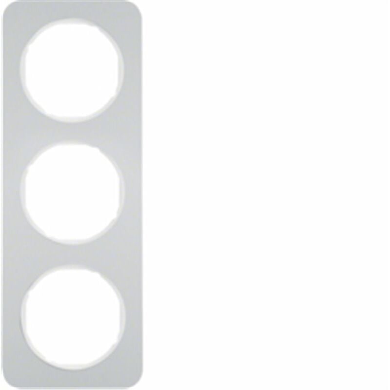 

Marco 3 elementos Berker By Hager 10132174 serie R1 Aluminio Blanco