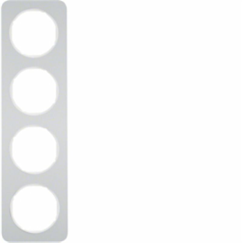 

Marco 4 elementos Berker By 10142174 serie R1 Aluminio Blanco - Hager