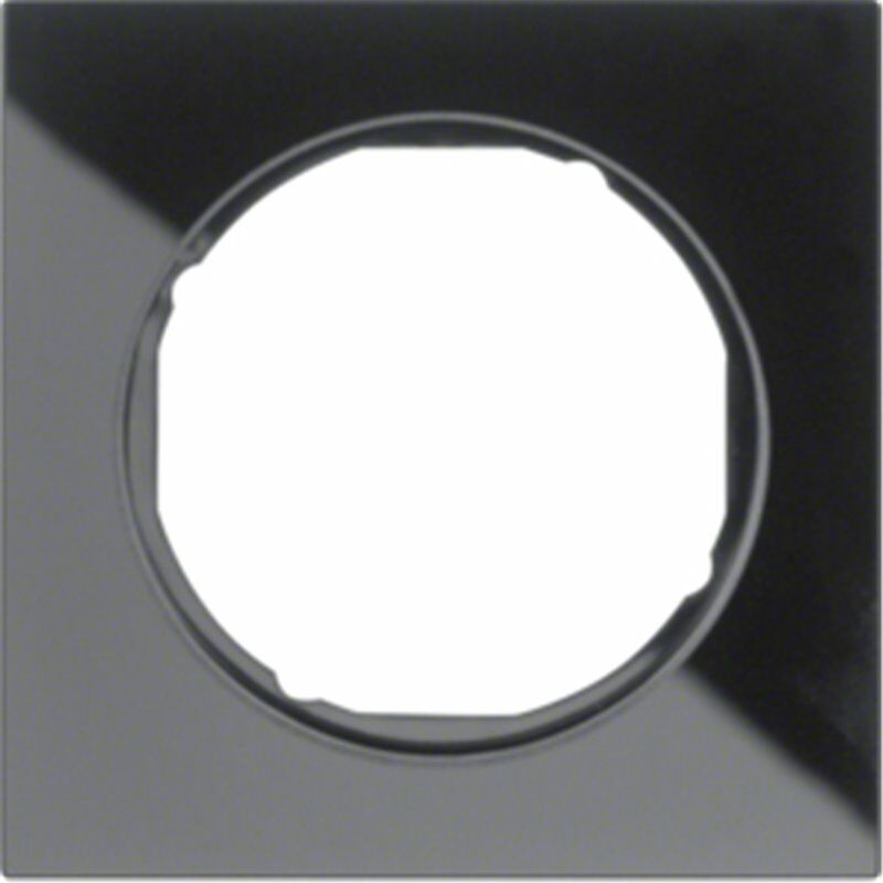 

Marco 1 elemento Berker By 10112216 serie R3 Cristal Negro - Hager