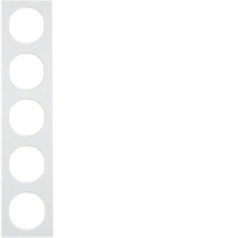 

Marco 5 elementos Berker By 10152289 serie R3 Blanco Brillo - Hager