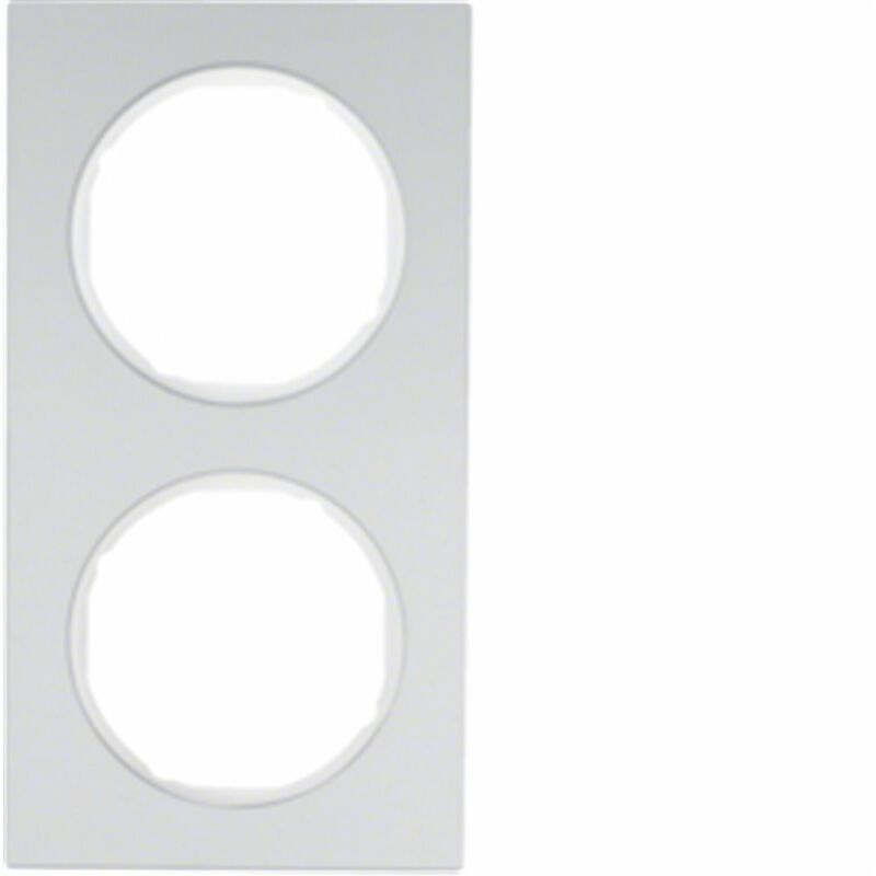 

Marco 2 elementos Berker By 10122274 serie R3 Aluminio Blanco - Hager