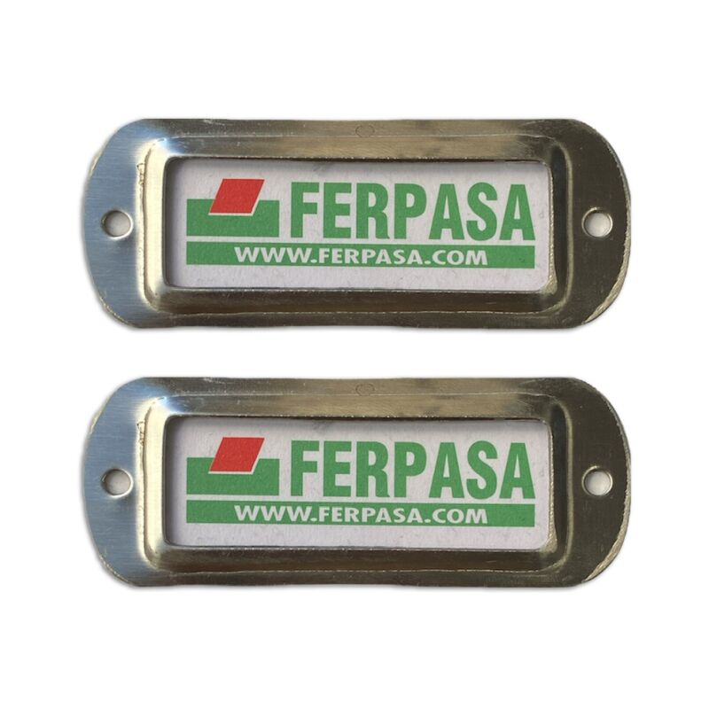 

Marco tarjetero acero inox 2 UDS