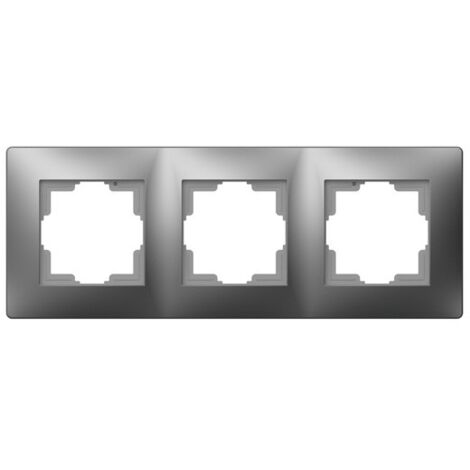Marco triple de aluminio empotrado Famatel 9221