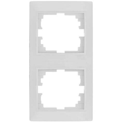 Marco Vertical para 2 Elementos Blanco 81x154x10mm Serie Europa Solera ERP62U