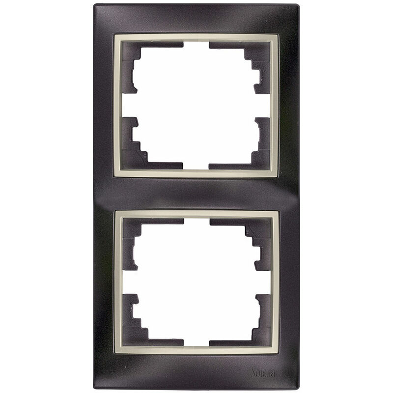 

Marco vertical para 2 elementos negro 81x154x10mm s.europa - Solera
