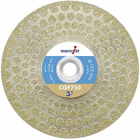 MARCRIST Diamant Trenn-Schleifscheibe CGF750 125 mm 3in1
