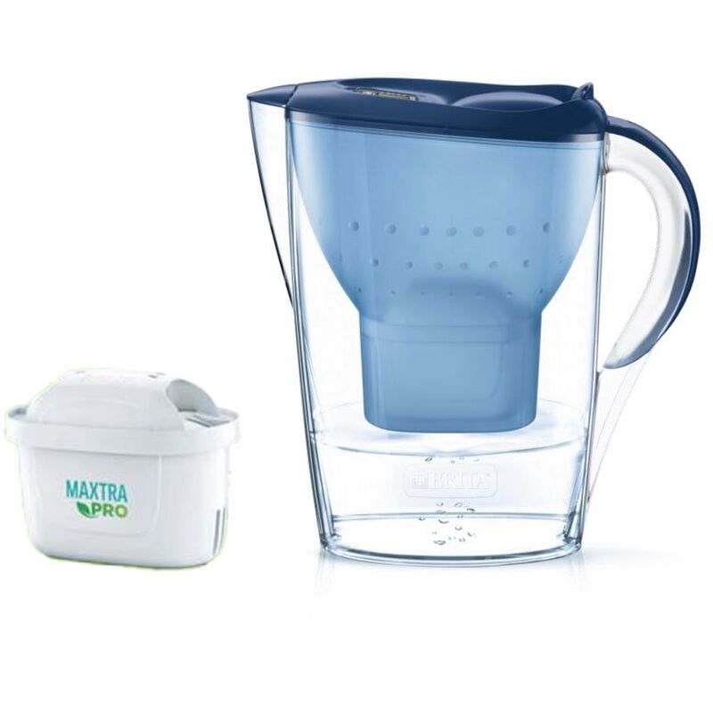 Brita - Carafe filtrante bleue Marella avec 2 filtres Maxtra Pro 2,4 l 1051131