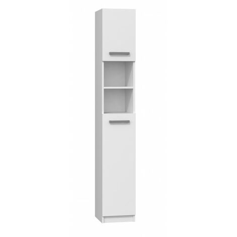 MARELLO - Columna de baño de estilo moderno - 183x32x30 - 2 puertas+baldas