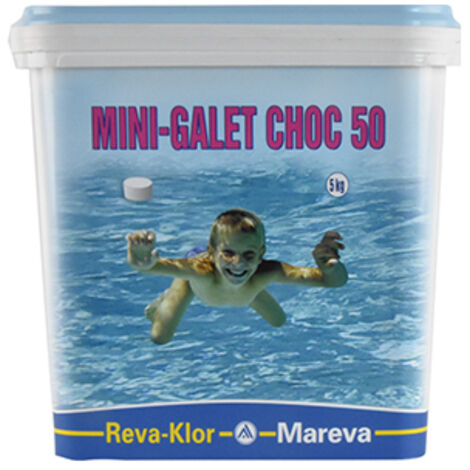 MAREVA Mini Chlorine Pebbles Pool Shock Treatment - 5 kg - 125 g - 1002091