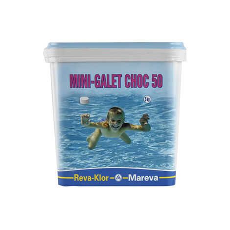 MAREVA Mini Chlorine Pebbles Pool Shock Treatment - 5 kg - 125 g - 1002091