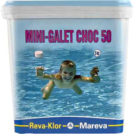 MAREVA Mini Chlorine Pebbles Pool Shock Treatment - 5 kg - 125 g - 1002091