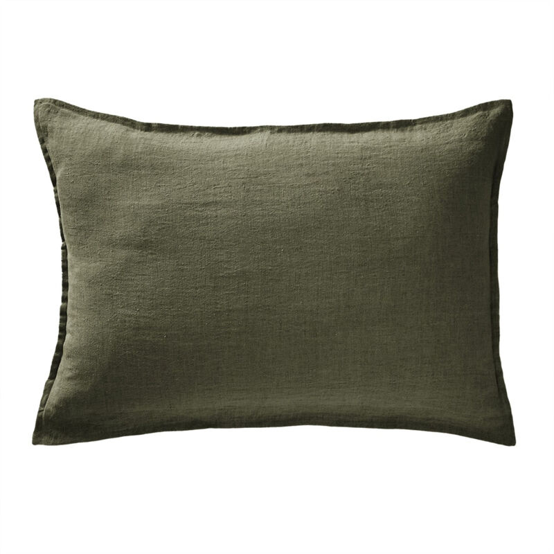 Altobuy - margaux - Taie d'Oreiller 50x70cm Lin Lavé Coloris Thym