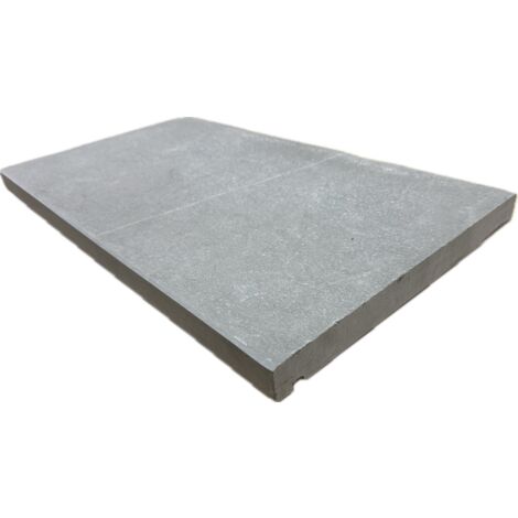 Margelle 3cm Marbre Foussana Flammé - Gris - 33x60x3cm BD - Vendu à la pièce