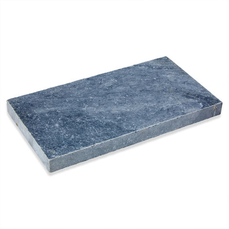 Margelle de piscine Pierre Naturelle Adana - 61x33x5 cm - Bord droit - Gris Bleu