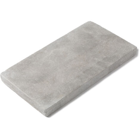 Margelle de piscine Pierre Naturelle Atlas - 61x33x5 cm - Bord droit - Gris