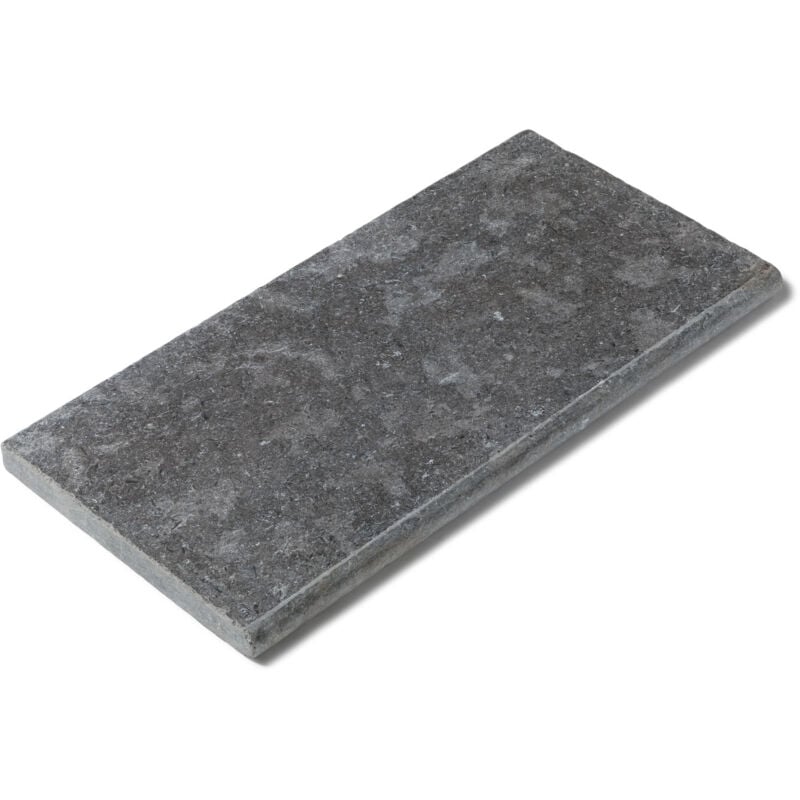 Ro'ma Nature - Margelle de piscine Pierre Naturelle Sinai - 60x30x3 cm - Bord rond - Gris