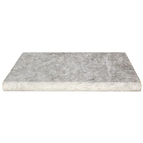 Margelle travertin beige silver 61x33x3cm - unité