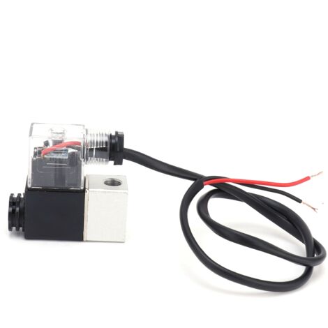 Marhynchus Langlebiges elektrisch-magnetisches Luftventil für Gas-/Flüssigkeitsanwendungen, 1 Stück, Kunststoff + Aluminiumlegierung.