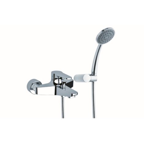 Mariani rubinetto miscelatore esterno surf per vasca con accessori in ottone finitura cromo