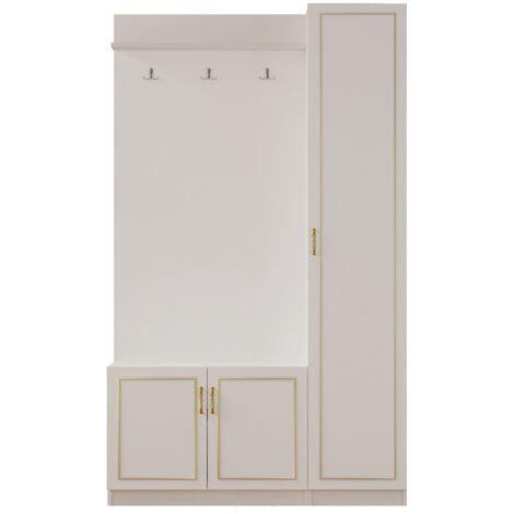 EVUHOME MARIE Gold White Hallway Unit