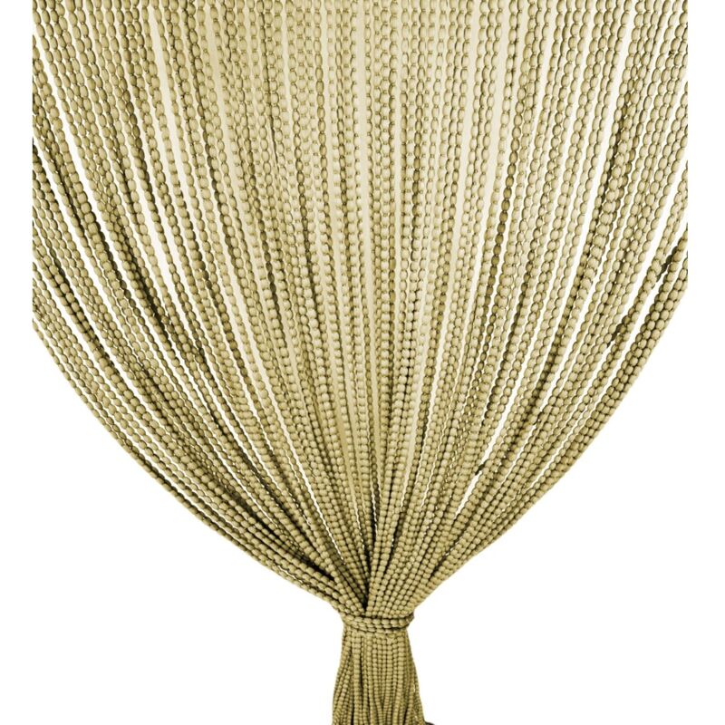Mariel © SOFT BEADED TENT en Soft Anti-insect anti-noise Tissu fils beiges Cm. 120x220
