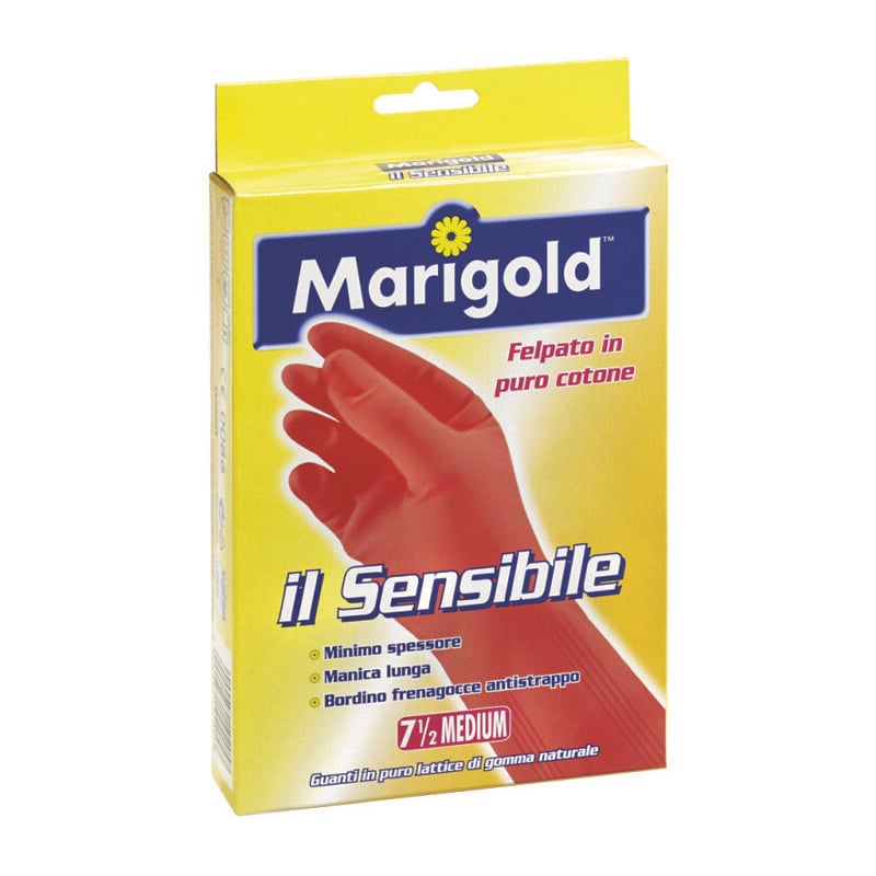 Guanti domestici sensibili marigold - misura 6,5