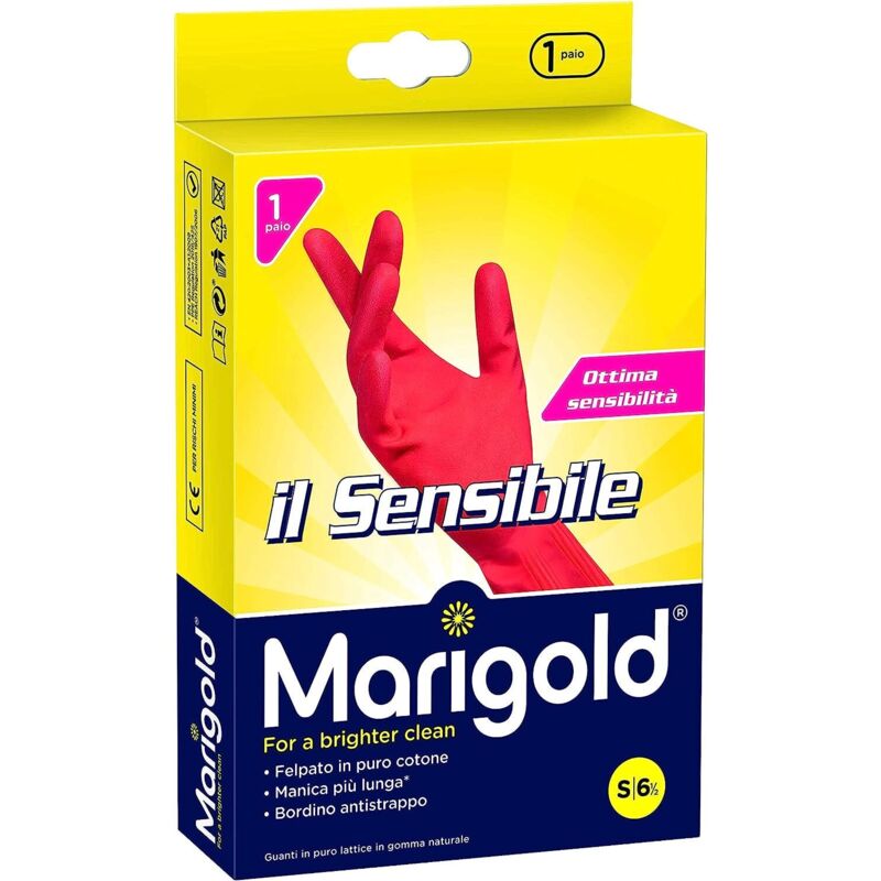 Guanti domestici sensibili marigold - misura 6,5