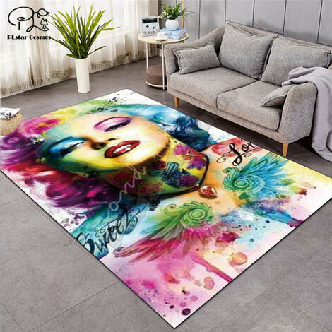 Marilyn Monroe Teppiche Weiche Flanell 3D Gedruckt Teppiche Matte Teppiche Anti-slip Große Teppich Teppich Zu Hause Dekoration stil-2,11,150X200cm