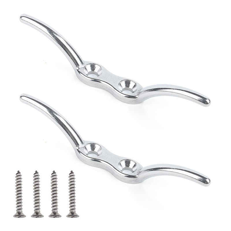 Marin Matériel Taquet de Corde en Acier Taquet de Corde Robuste INOX Marin Pont Bateau Taquet Amarrage 6inch 2pcs