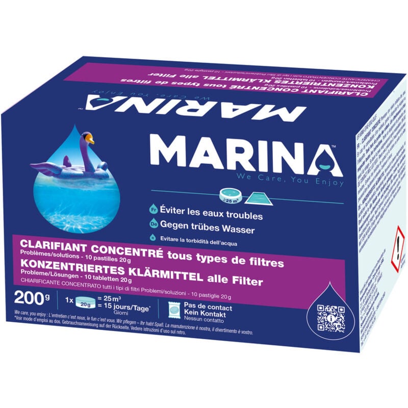 Marina Clarifiant Eau Troub20gtp2 10 Pastilles 20 G Ultra Concentrees 888270